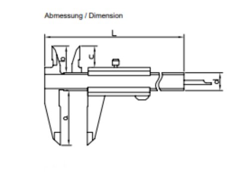 ASIMETO Tolómérő analóg 0-150mm/0-6"