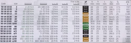 Nyomatékkulcs cserélhető fejjel 730N/100