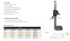  ASIMETO Digitális magasságmérő 0-300 mm/0-12"