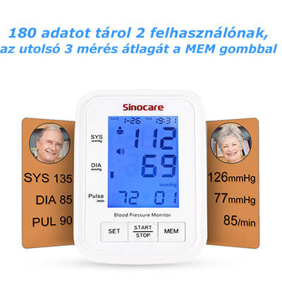BP818 digitális vérnyomásmérő