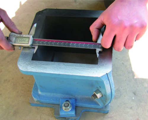 Acél beton próbakocka sablon 100×100×100 mm