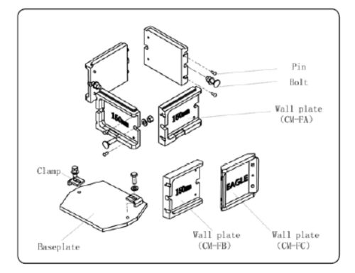 Acél beton próbakocka sablon 100×100×100 mm