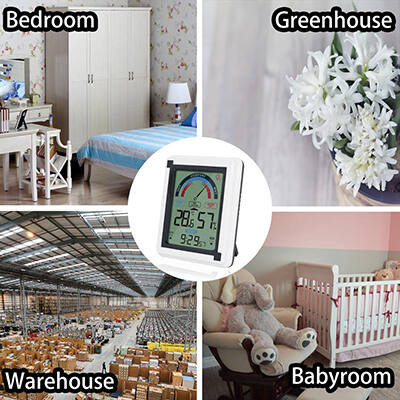EN8822A OEM Érintőképernyős digitális hő és páratartalom mérő , ébresztőóra funkcióval