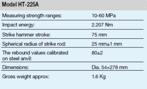 Beton tesztkalapács