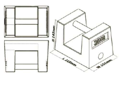 Fogantyús öntöttvas súlyok