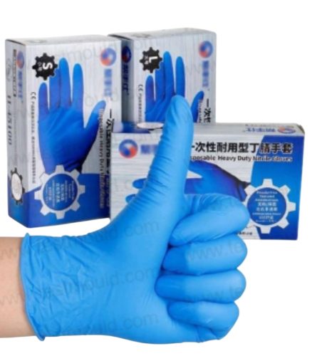 Eldobható gumikesztyű