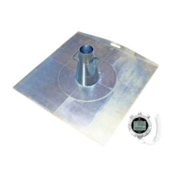 Acéllemez frissbeton vizsgálathoz 900×900 mm